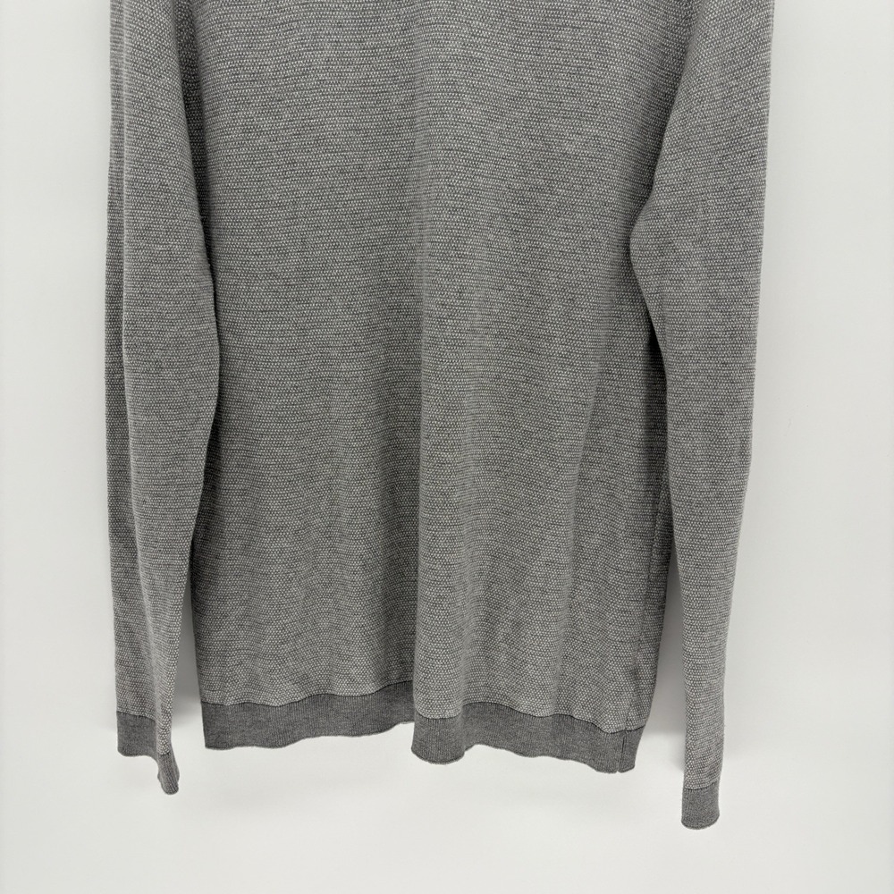 Onward Reserve Cashmere Blend Textured Crewneck Sweater Elbow Pads Preppy Men L - Picture 4 of 10